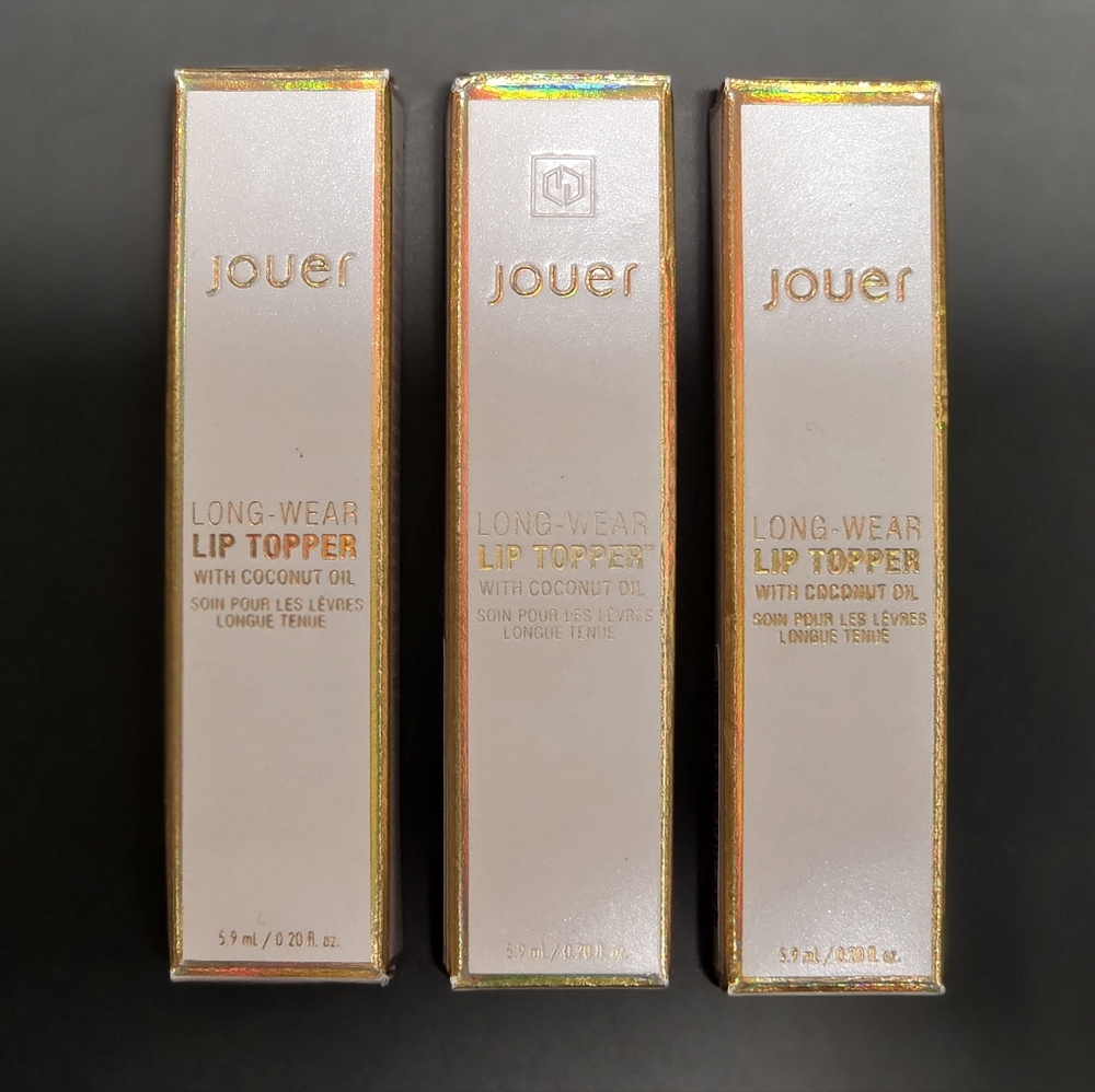 Jouer Long-Wear Lip Topper - Bundle Lot 3 - Shimmering Gold Lip Gloss